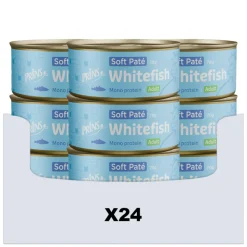 24x Prins Soft Paté Kattenvoer Nat Witvis 70 gr