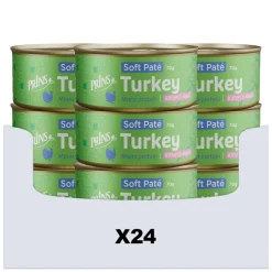 24x Prins Soft Paté Kattenvoer Nat Kalkoen 70 gr