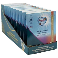 10x Renske Vers Gestoomd Complete Menu Hondenvoer Nat Eend & Hert Graanvrij 395 gr