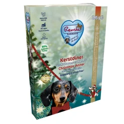 10x Renske Vers Gestoomd Complete Menu Hondenvoer Nat Kerstdiner Kalkoen - Cranberry 395 gr