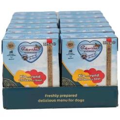 12x Renske Vers Puppy Tetra Hondenvoer Nat Rund 375 gr