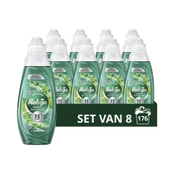 8x Robijn Advanced Quickwash Vloeibaar Wasmiddel Spring Blossom 22 Wasbeurten 837 ml