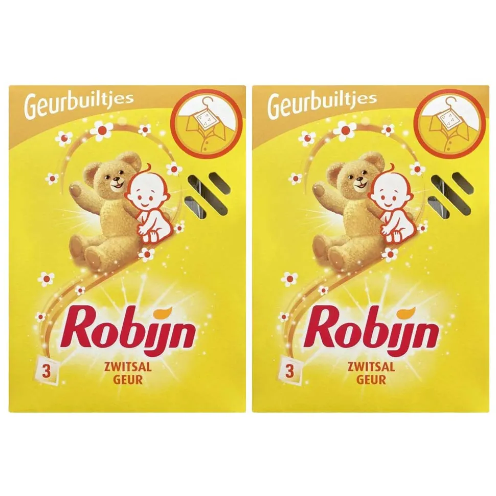 2x Robijn Geurbuiltjes Zwitsal 3 stuks