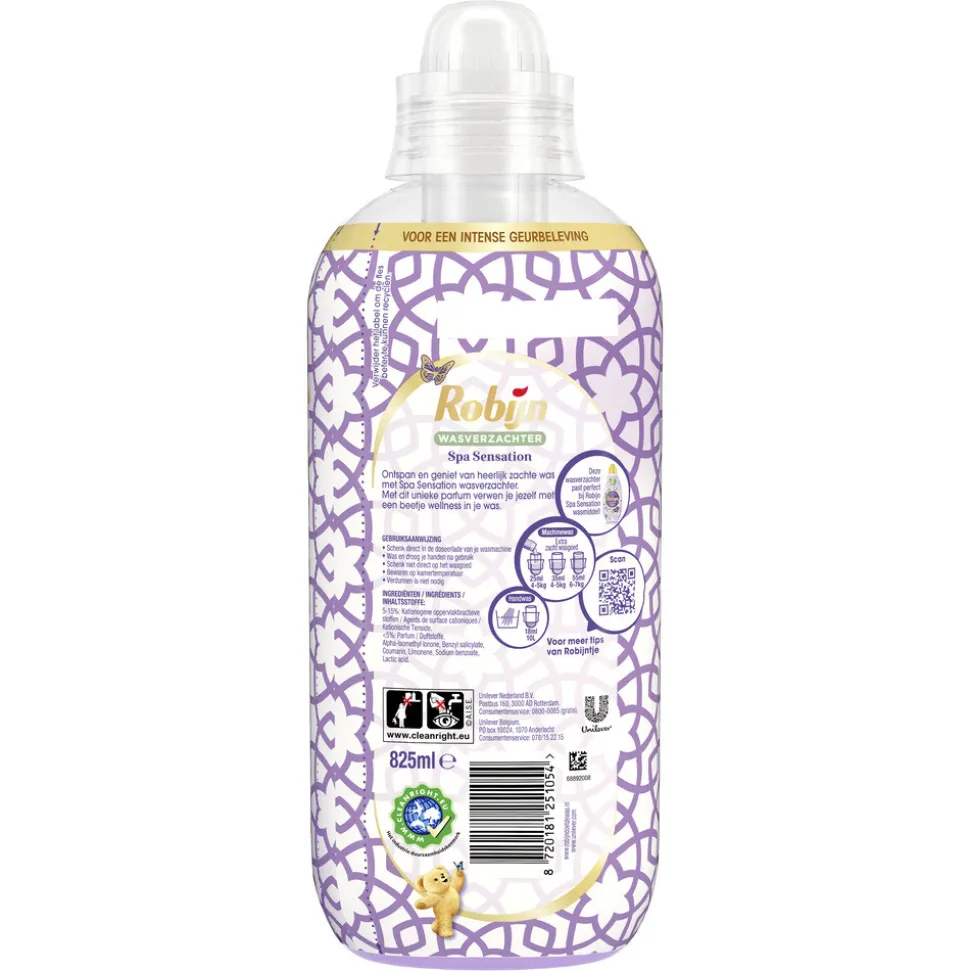 8x Robijn Intense Wasverzachter Spa Sensation 33 Wasbeurten 825 ml