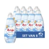 8x Robijn Klein & Krachtig Wasmiddel Stralend Wit 22 Wasbeurten 665 ml