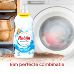 4x Robijn Klein & Krachtig Wasmiddel Stralend Wit 34 Wasbeurten 1,19 liter