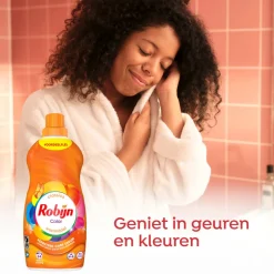 4x Robijn Klein & Krachtig Wasmiddel Color 34 Wasbeurten 1,19 liter