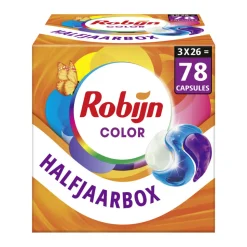 3x Robijn Wascapsules 3-in-1 Color 26 stuks