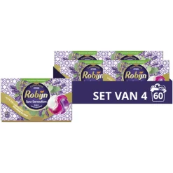 4x Robijn Wascapsules 3-in-1 Spa Sensation 15 stuks