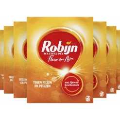 7x Robijn Waspoeder Fleur & Fijn 10 Wasbeurten 550 gr