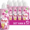 8x Robijn Wasverzachter Pink Sensation 33 Wasbeurten 825 ml