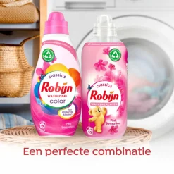 8x Robijn Wasverzachter Pink Sensation 33 Wasbeurten 825 ml