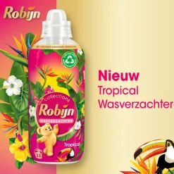 8x Robijn Wasverzachter Tropical 33 Wasbeurten 825 ml