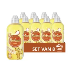 8x Robijn Wasverzachter Zwitsal 55 Wasbeurten 1,1 liter