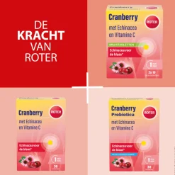3x Roter Cranberry Bruis 20 bruistabletten