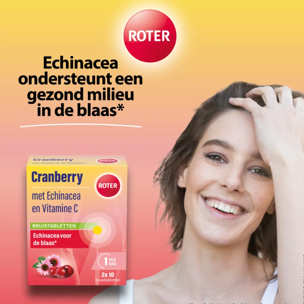 2x Roter Cranberry Bruis 20 bruistabletten