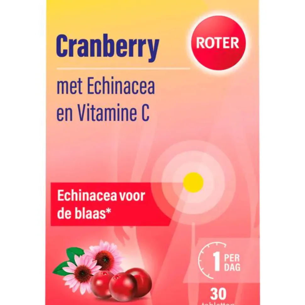 2x Roter Cranberry Vitamine C en Echinacea 30 tabletten