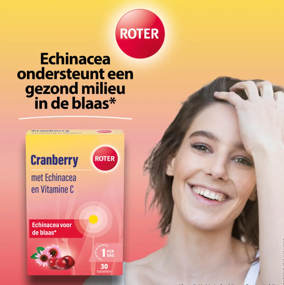2x Roter Cranberry Vitamine C en Echinacea 30 tabletten