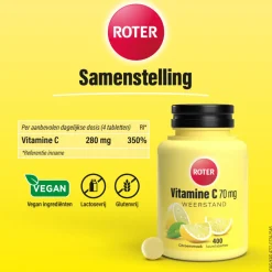 2x Roter Vitamine C 70 mg 400 kauwtabletten