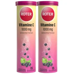 2x Roter Vitamine C 1000 mg Appel- Zwarte Bes 15 bruistabletten