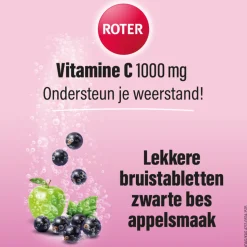 2x Roter Vitamine C 1000 mg Appel- Zwarte Bes 15 bruistabletten