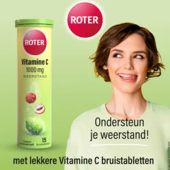 2x Roter Vitamine C 1000 mg Lime- Lychee 15 bruistabletten