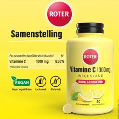 2x Roter Vitamine C 1000 mg Sterk Citroen 50 kauwtabletten