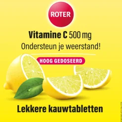 2x Roter Vitamine C Hooggedoseerd 500mg Citroen 50 kauwtabletten