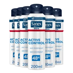 6x Sanex Deodorant Spray Men Active Control 200 ml