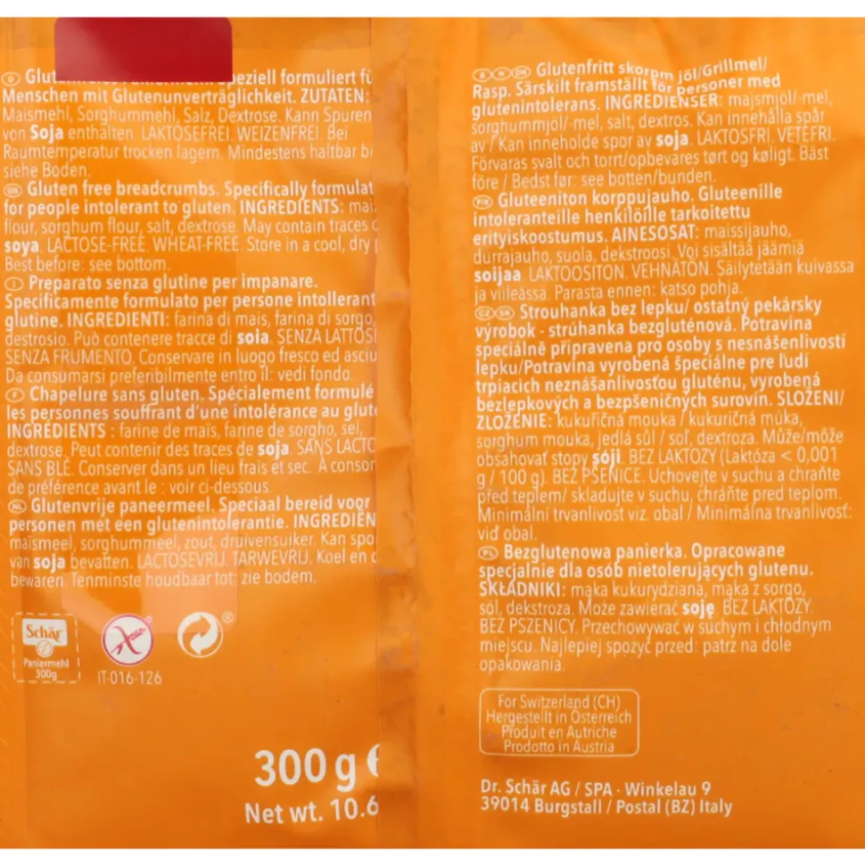 6x Schar Pan Gratti (Paneermeel) 300 gr