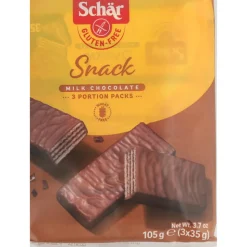 12x Schar Snack Chocoladewafels 105 gr