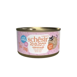 12x Schesir Baby Kitten Bouillon Kip & Zalm 70 gr