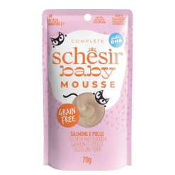 12x Schesir Baby Kitten Mousse Zalm 70 gr