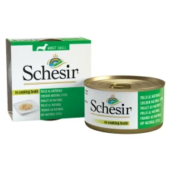14x Schesir Hondenvoer Kip Naturel in Bouillon 85 gr
