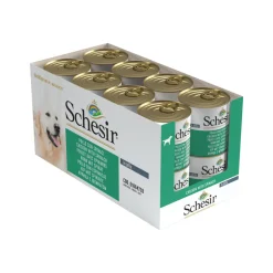 16x Schesir Hondenvoer Kip Spinazie in Gelei 285 gr