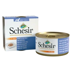 14x Schesir Hondenvoer Tonijn Erwten in Saus 85 gr