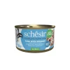 12x Schesir Katten Natvoer Blik Tonijn en Zeebaars 85 gr