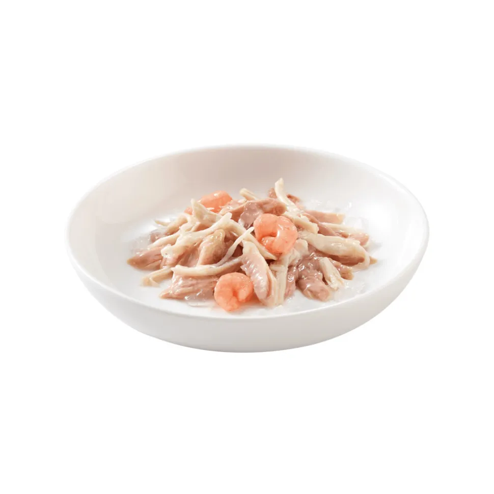 12x Schesir Kattenvoer Tonijn - Kip - Garnaal in Gelei 85 gr