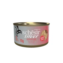 12x Schesir Silver Cat Bouillon Kip & Eend 70 gr