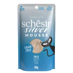 12x Schesir Silver Kat Mousse Kip 80 gr