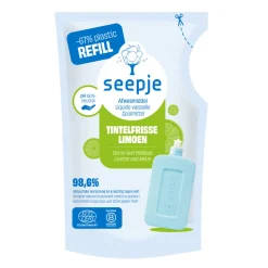 8x Seepje Afwasmiddel Re-fill Tintelfrisse Limoen Geur 500 ml