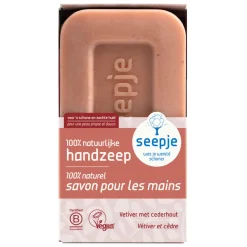 12x Seepje Vaste Handzeep Vetiver met Cederhout 120 gr