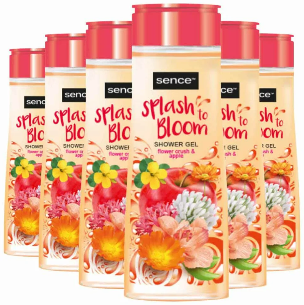 6x Sence Douchegel Flower Crush & Apple 300 ml