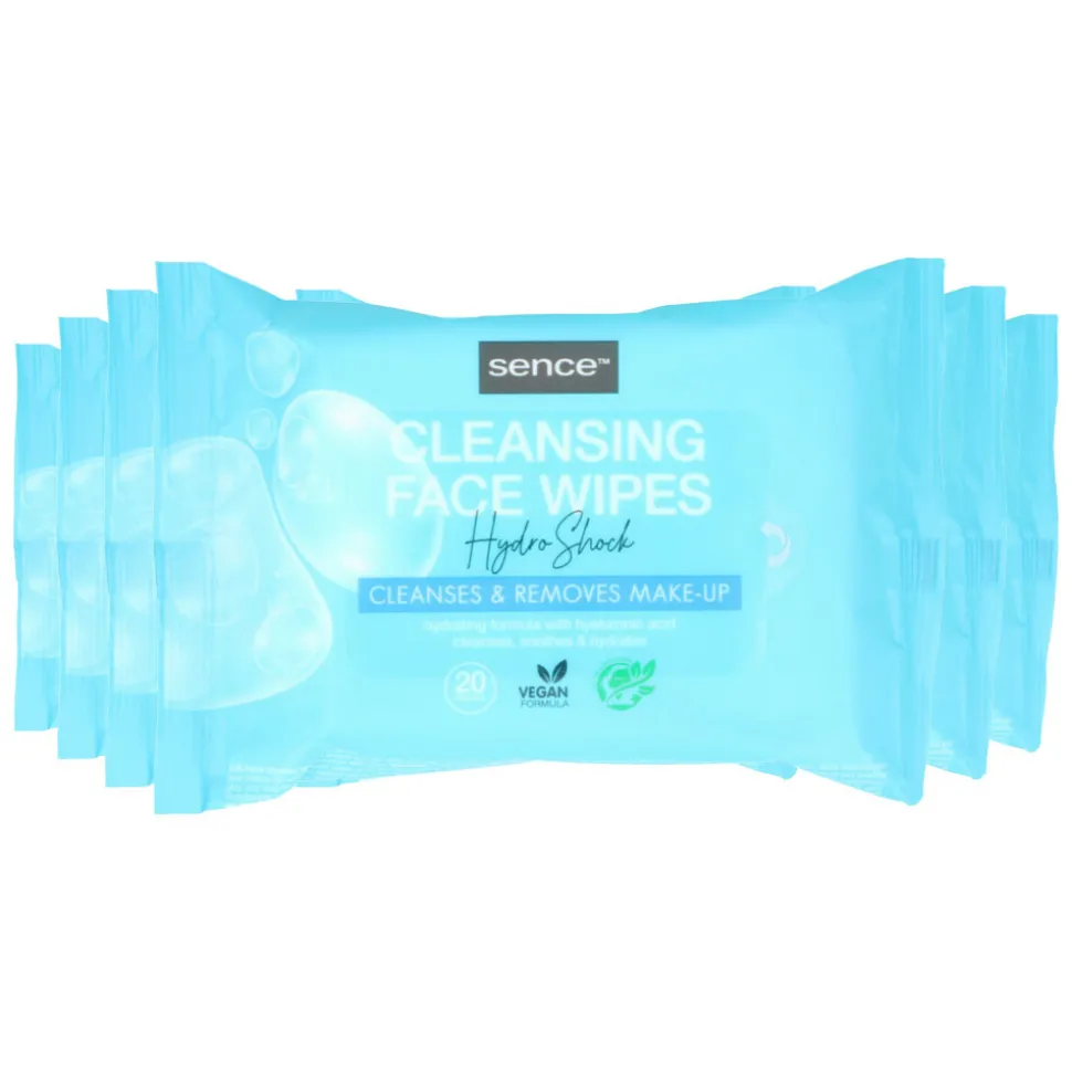 6x Sence Gezichtsreinigingsdoekjes Normale Huid 20 stuks