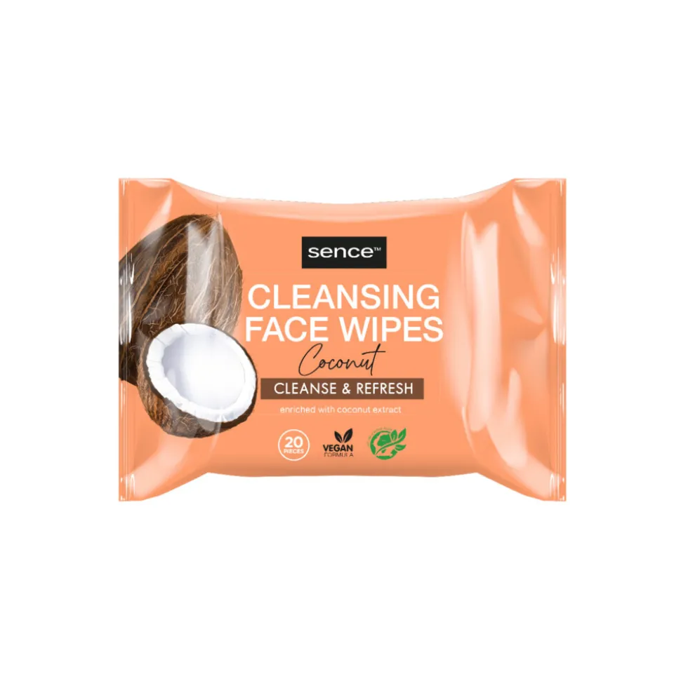 6x Sence Gezichtsreinigingsdoekjes Coconut 20 stuks