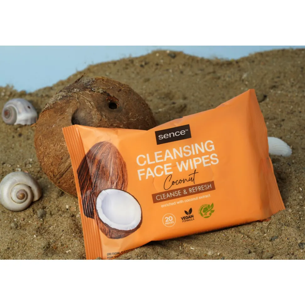6x Sence Gezichtsreinigingsdoekjes Coconut 20 stuks
