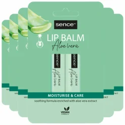 6x Sence Lippenbalsem Aloë Vera 2 stuks