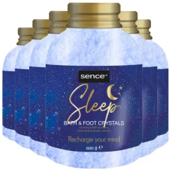 6x Sence Of Wellness Badkristallen Sleep 600 gr
