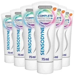6x Sensodyne Tandpasta Complete Protection+ Advanced Whitening 75 ml