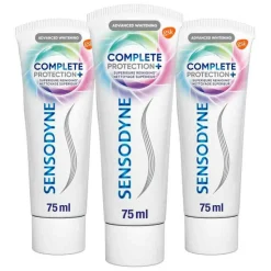 3x Sensodyne Tandpasta Complete Protection+ Advanced Whitening 75 ml